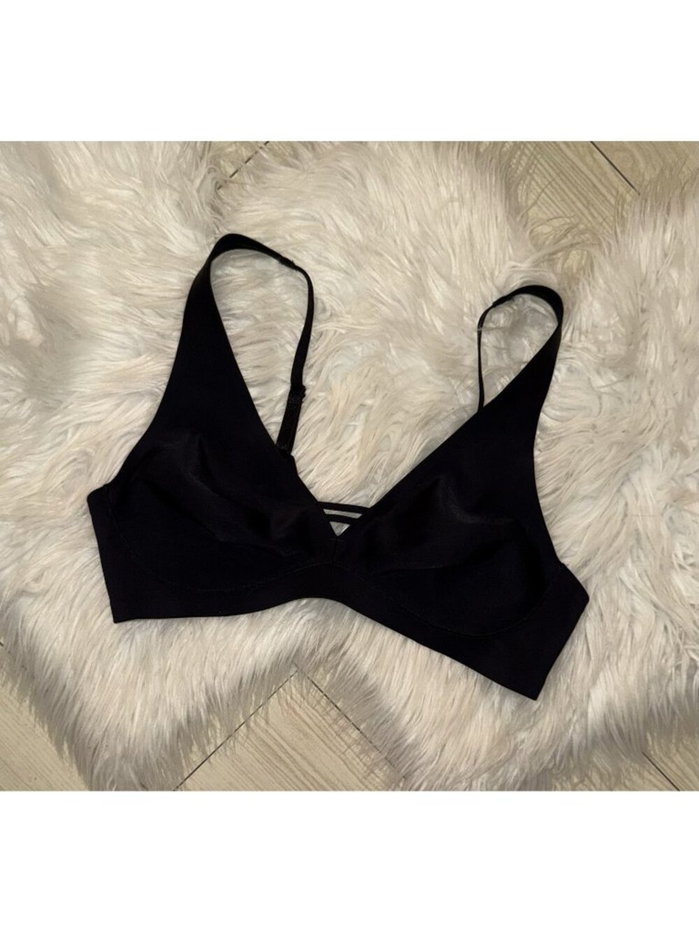 Soma Essentials Unlined Wireless Bra Womens 36b Black